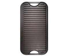 Lodge 50,8 x 26.51 cm/50,8 x 26,5 cm pre-seasoned réversible en fonte Grille/Plaque en fonte