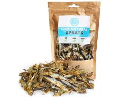Pets Purest Chien Friandises 100% Poissons Séchés Treats séché à lair pour Les Chiens - Un Seul ingrédient - Grain, sans Gluten et sans Lactose - Sain Raw Friandises pour Chien Puppy (100 g)