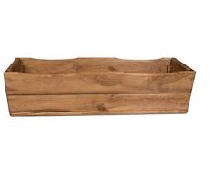 Jardinière en bois de chêne pour jardin et terrasse, modèle D8 64 cm