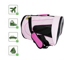 PET MAGASIN Sac de Transport pour Chat - Bandouliere Caisse de Transport pour Chat, Petit Chien, Lapin, Rose