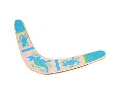 Boomerang en Bois Bleu Throwback en Forme de B Boomerang Disque Volant Lancer De Catch pour Enfants Enfants Jeux en Plein Air Cadeau De Sport Jouet