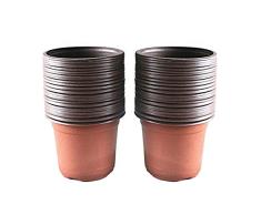 iSuperb Pots de Fleurs 100 Pièces Jetable Plastique Pot de Semis Pépinières Fleur Plante Conteneur Disposable Plant Pots