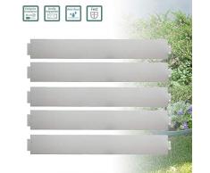 Froadp 10m Bordures de Jardin Plate-Bande de Galvanisé Métal Bordures de Pelouse pour Jardin Conception Plantes Légumes Herbe Floral en Croissance(100x14cm)