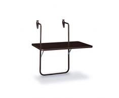Best Butler 36501550 Table de balcon demi lune à suspendre Anthracite 100 x 50 cm