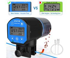 SlowTon Aquarium Distributeur Automatique de Nourriture pour Poissons (Bleu)