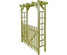 Directachat56 PERGOLA en Bois, 200 x 150 cm, avec portillons