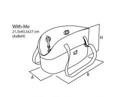 Ferplast With-Me Sac de transport pour chien Gris