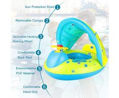 Joylink Anneau De Natation PVC Mat/ériel B/éb/é Si/ège De Piscine Bou/ée Si/ège Gonflable Piscine Gonflable Enfant B/éb/és 6-36 Mois Baignoire Piscine