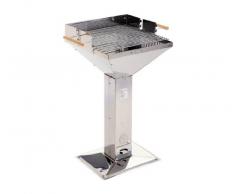 Grill Chef 11282 Barbecue Charbon Colonne 48 x 46 cm Inox