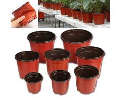 MZY1188 20pcs Mini Pots de Plantes en Plastique, Fournitures de Jardinage Pots de pépinière en Plastique Souple pépinière en Terre Cuite avec Trous de Drainage Pot de Fleur