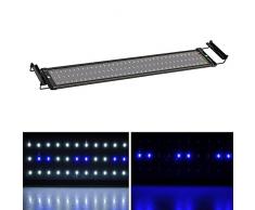 SolarNovo Eclairage LED Aquarium deau Douce Plantes Luminaire IP64 Couverture LED Couvercle Pince Lampe Clip pour 30-136cm Aquarium (pour Aquarium 70-90cm)
