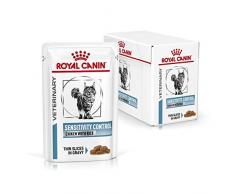 ROYAL CANIN Veterinary Diet Sensitivity Control Nourriture au Poulet pour Chat 12 Sachets 85 g