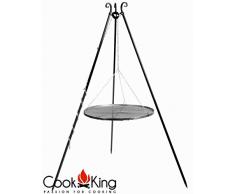 Cook King BBQ Barbecue suspendu avec rohstahl rouille 50 cm Grille le trépied * * Nouveau * *