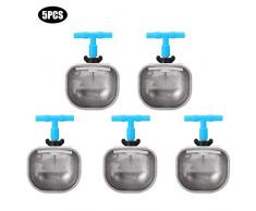 Lapin Alimentation deau, 5 Pcs en Acier Inoxydable Automatique Lapin Buveur Mamelon Potable Abreuvoir Abreuvoir Accessoire De Ferme pour Guinée Cochon Ferret Rat Souris(L)