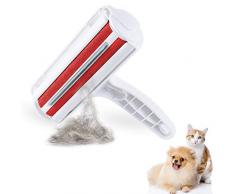 yipin Brosse Anti Poils Animaux Chat Chien- Brosse ramasse enlève Poils - Brosse Poil Animaux Magique Chien & Chat de Nettoyage - Rouleau à Poils danimaux
