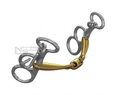 Neue Schule Poney Tranz Pastille 10 mm mors Pelham papillon 5 cm tige 11,4 cm