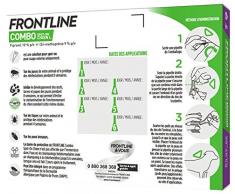 FRONTLINE Combo Chien - Anti-puces et anti-tiques pour chien - 20-40kg - 6 pipettes