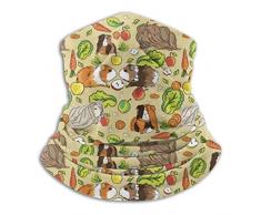 Not Applicable Demi Cagoule,Écharpe,Cache-Cou,Bandeau,Cochons dInde Animaux Aliments Hommes Et Femmes Couvre-Visage Chapeaux Durs pour Vélo Moto Ski Snowboard par Temps Froid