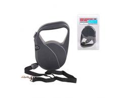 Laisse automatique pour chien - 5 m - Noir