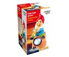 OUTDOOR LIGHTS Nain de Jardin Solaire 21cm PR Multicolore, 12x11,7x22,5 cm