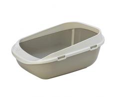 BAC LITIERE GEANT POUR CHAT 65 CM /GRANDE MAISON TOILETTE POUR CHAT JUSQU’À 8/9 KG