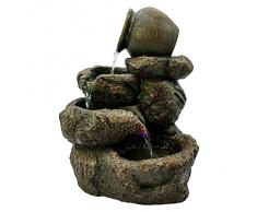 Zen'Light SCFR153 Nivello Fontaine Nature Gris Pierre 25 x 19 x 31 cm