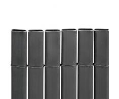 JAROLIFT Premium Canisse en PVC | Brise vue pour jardin, balcon et terrasse | 80 x 500cm | grise