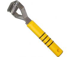 Mars Coat King Peigne démêloir pour chien d’une efficacité inégalée, à partir de 10 lames à étriller, convient parfaitement pour les terriers