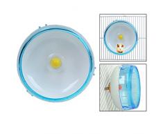 Itian Roue dExercice pour Hamster, Jouet pour Petits Animaux, bleu