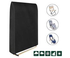 New_Soul Housse Chaise Pliante Bain de Soleil 93x82cm, Couverture transat Fauteuil Relax Pliable extérieur Imperméable, Bâche Chaise Longue inclinant Jardin Anti UV (1pcs)