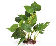 DIGIFLEX Plante daquarium Artificielle de 20 cm daspect réaliste Ornement pour Aquarium Feuilles Vertes