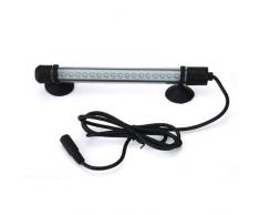 SYG Lampe Tube étanche Aquarium Poisson 18 LED éclairage Blanc 1.5W 100-240V