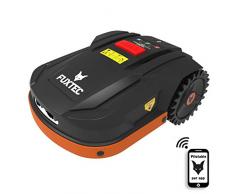 Fuxtec Robot Tondeuse Electrique FX-RB022 pour Surface Jusque 800m² - Fonctionne sous la Pluie, Poids 15k kg, Pilotage Auto ou Manuel, par App(iOS&Android) par WiFi