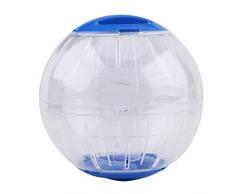 Tbest Boule de Hamster, 12 CM de Diamètre Mode Peu de Fournitures pour Animaux de Compagnie en Plastique Exercice en Cours Dexécution Balle Jouet Sport Jouet pour Petit Hamster (# 2)