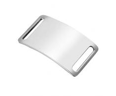 HooAMI Médaille Chien Chat Identification Gravure Personnalisé Prénom Adresse Tel en Acier Inoxydable avec Service Gratuit de Gravure 4.5x2.5cm