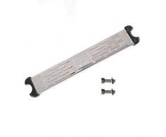 Leap-G Échelles De Piscine Echelle Marches De Piscine en Acier Inoxydable Anticorrosion Antirouille avec Pédales Antidérapantes Robustes Base De Support Plastique 50/7.5/2.5cm Argent