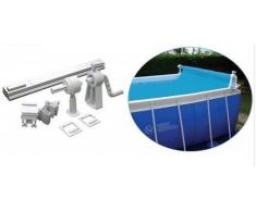 Enrouleur pour bâches de piscine et panneau solaires, 1 - 6 m,