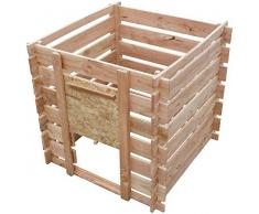 Cihb Composteur en Bois de Douglas Naturel
