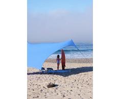 Neso Gigante Tente de Plage Tents, 2,5 m (8 pi) de Hauteur, 3,4 m (11 pi) x 3,4 m (11 pi), Coins renforcés et Poche réfrigérée (Bleu pervenche)