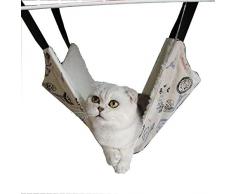 Confortable Cage Hamac Pet Rat Chat lit Suspendu Balançoire Lit Double-Hanging dégrossi Utilisé en Hiver et en été for Furet Lapin Chinchilla Chat (Color : Iron Ride, Size : 20.8 * 13.7IN)