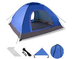 Pop Up Tente Instantanée, Tente Dôme Etanche 3-4 Personnes Tente Bivouac Imperméable Anti UV Léger pour Randonnée Plage Camping Extérieur