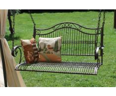 DanDiBo Banc Suspendu 82505 Balançoire avec Chaines Balançoire Banc Balancelle Jardin