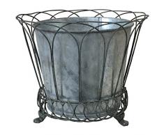 chemin_de_campagne Jardinière Cache Pot en Zinc Fer Patte de Lion