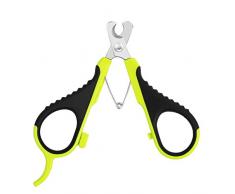 Wimaha Ciseaux à Ongles Professionnels pour Chat Lapins et Petits Animaux tondeuses à Griffes de Chat Ciseaux Acier Inoxydable Courbe Ciseaux Coupe Ongles Chat