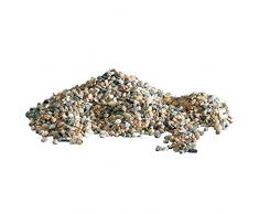 AMTRA POLICROMO, Gravier Aquarium Naturels, Sol décoratif, Sable et Graviers Blancs, Grains 3-4 mm, 5 KG