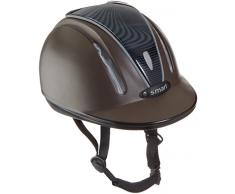 Pfiff 30014 Casque déquitation Smart léger réglable en continu Marron/Noir 53-56 cm