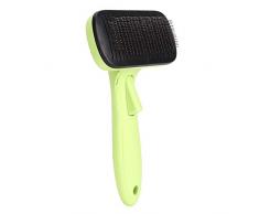 iFCOW Peigne de toilettage pour chat, animal domestique, brosse rétractable, peigne pour chat et chien, outil de toilettage