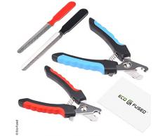 Coupe-ongles pour chiens, chats et autres animaux de compagnie - Ensemble de 2 coupe-ongles et 2 limes à ongles - Outils essentiels de toilettage et de soin des griffes