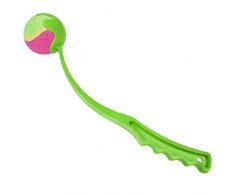 Voqeen Lanceur de Balle Jouet pour Chien Tennis Long Manche en Plastique Throw Dog Playing Ball,Jouet de Repos Petit Animal, Pet Pick Up Formation Lancer de Balle Jouets