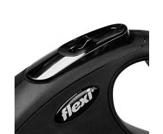 flexi Classic Laisse/Corde pour Chien Noir 5 m, Max. 25 kg Taille M